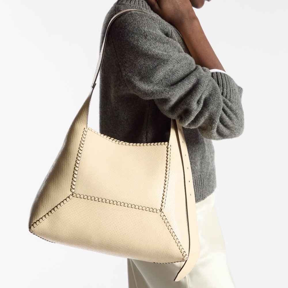 Jimmy Choo Cream Shoulder Bag